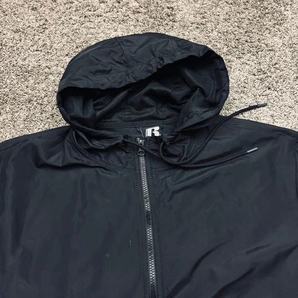 Russel Black Camo Windbreaker Size XL - Picture 6 of 12